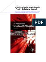 Instant Download Introduction To Stochastic Modeling 4th Edition Pinsky Solutions Manual PDF Full Chapter