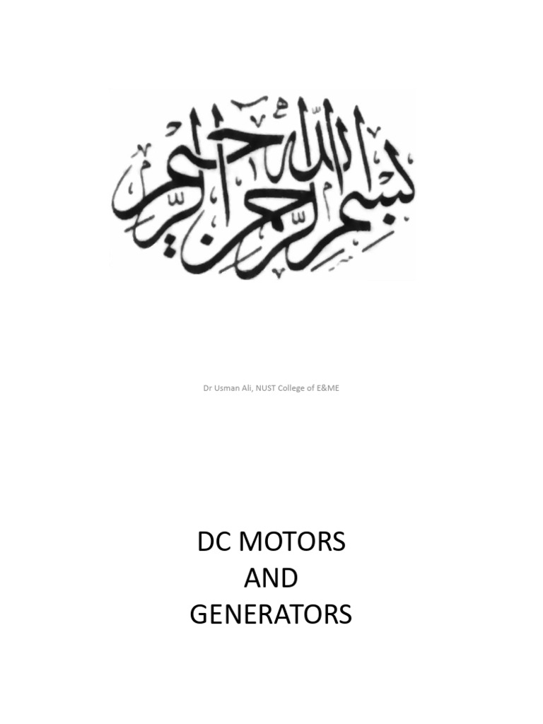 DC Motors and Generators Overview | PDF | Electric Motor | Electric ...