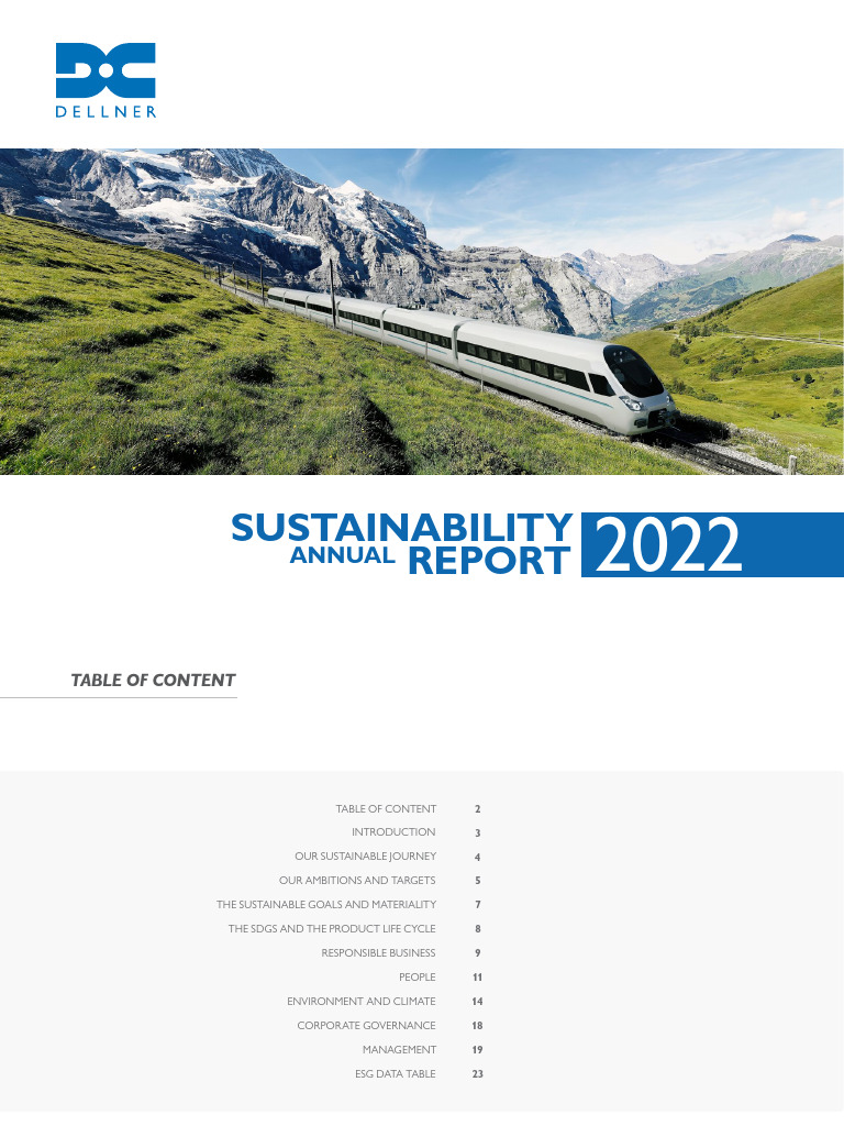 Dellner Sustainability Report 2022 | PDF | Renewable Energy ...