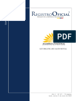 Registro Oficial - Ley Organica de Salud Mental 240108 135135