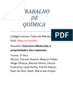 Trabalho de Quimica