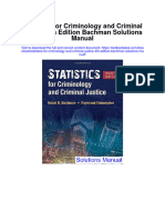 Instant Download Statistics For Criminology and Criminal Justice 4th Edition Bachman Solutions Manual PDF Full Chapter