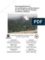 Estimation of Wolf Recruitment and Abundance, and Development of An Adaptive Harvest Management Program For Wolves in Montana