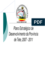 Plano Estratégico de Desenvolvimento Da Província de Tete