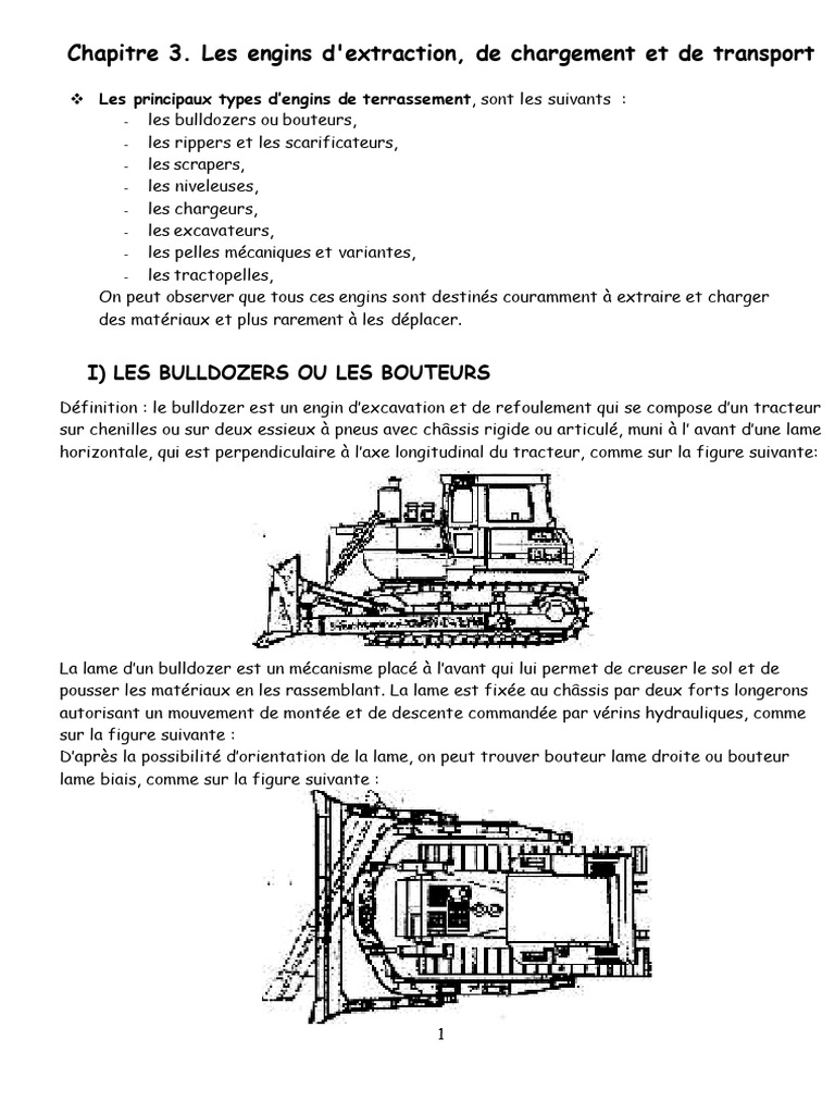 Engins d'extraction et de chargement | PDF | Équipement de construction ...