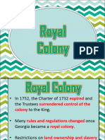 Colonial Georgia - PPT (OL) ROYAL COLONY