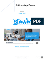 Stuvia 582689 Union Citizenship Essay