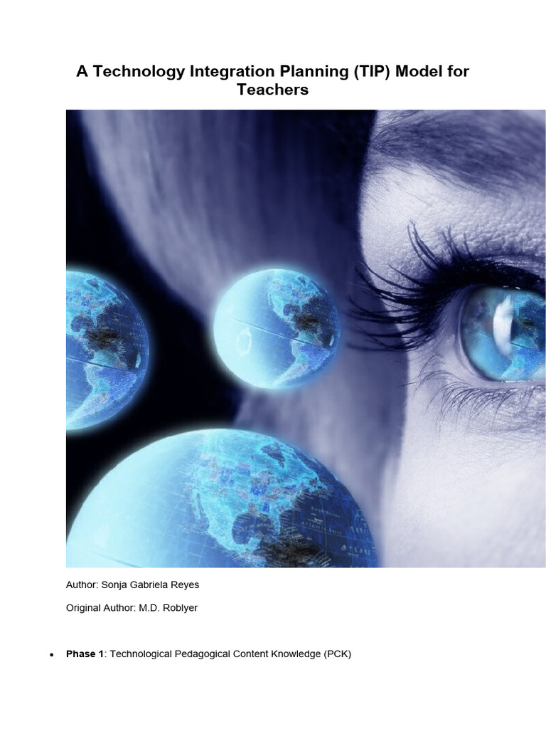 A Technology Integration Planning | PDF | Teachers | Education Theory