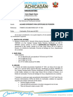 Informe #0015-2023 - APROBACION EXPEDIENTE PARA Certificado de Posesion