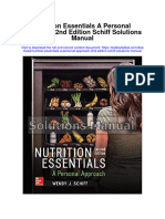 Instant Download Nutrition Essentials A Personal Approach 2nd Edition Schiff Solutions Manual PDF Full Chapter