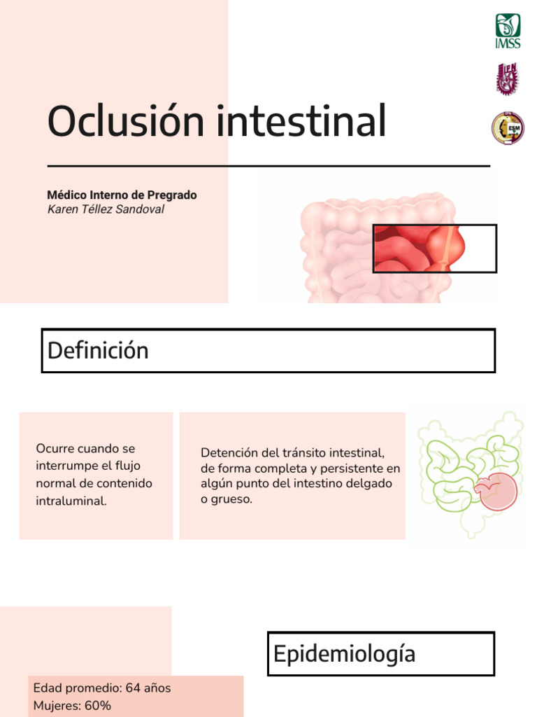 Oclusión intestinal: diagnóstico y tratamiento | PDF | Especialidades ...