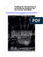 Instant Download Criminal Profiling An Introduction To Behavioral Evidence Analysis 4th Edition Turvey Test Bank PDF Full Chapter