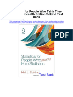 Instant download Statistics for People Who Think They Hate Statistics 6th Edition Salkind Test Bank pdf full chapter