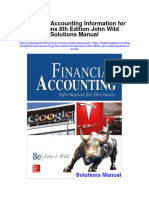 Instant Download Financial Accounting Information For Decisions 8th Edition John Wild Solutions Manual PDF Full Chapter