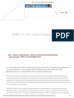 IFRS 13, Fair Value Measurement - ACCA Global