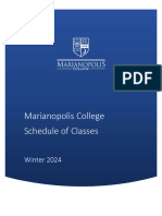 Schedule of Classes (Registration)