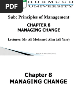 Chapter 8 Managing Change