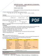 2011 - Lý thuyết anmin &amp; amino axit - protein - peptit