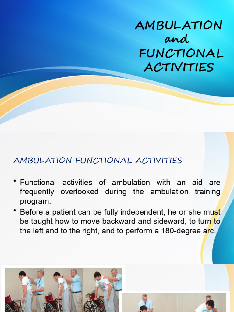Ambulation Techniques for Patients | PDF | Stairs | Human Leg