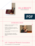 Ela Bhatt Presentation by Zainab