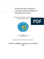 Pencegahan Kenakalan Remaja (Klitih) Pada Siswa SMP/SLTP Sederajat Di Kabupaten Bantul