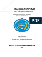 Koordinasi Pemerintah Desa Dalam Pelaksanaan Pembangunan Di Desa Sukasari Kabupaten Sumedang