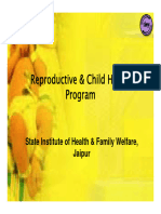 Reproductive & Child Health Program Program: State Institute of Health & Family Welfare, Jaipur