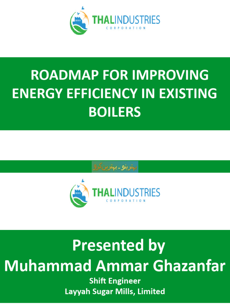 Energy Efficiency Roadmap for Boilers | PDF | Boiler | Efficient Energy Use