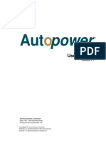 Autopower Manual