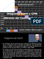 Diagrama Gantt y CPM Metodo Del Camnino Critico Admo 2024