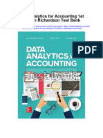 Instant Download Data Analytics For Accounting 1st Edition Richardson Test Bank PDF Full Chapter