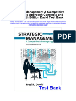 Instant Download Strategic Management A Competitive Advantage Approach Concepts and Cases 14th Edition David Test Bank PDF Full Chapter