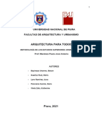 Papel de La Arquitectura para Satisfacer Las Necesidades de Instalaciones Adecuadas para Las Personas en Edificios