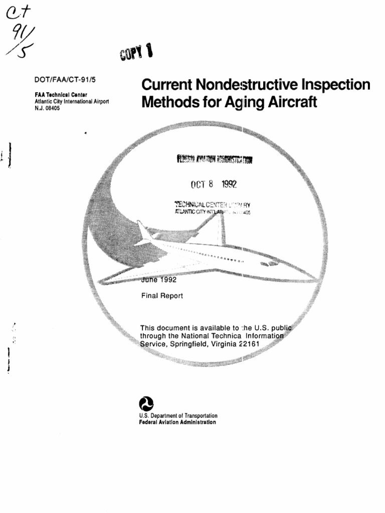 NDI Methods for Aging Aircraft Inspection | PDF | Inductor ...
