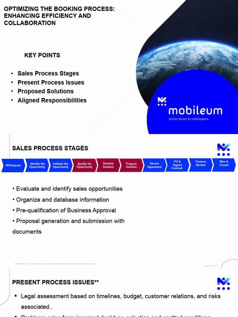 Sales Bookings Process Optimization | PDF | Sales | Business