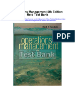 Instant Download Operations Management 5th Edition Reid Test Bank PDF Full Chapter