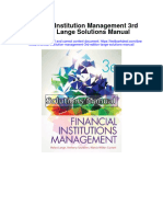 Instant Download Financial Institution Management 3rd Edition Lange Solutions Manual PDF Full Chapter