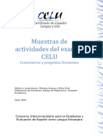 Muestras de Actividades Del Examen CELU