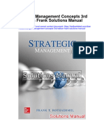 Instant Download Strategic Management Concepts 3rd Edition Frank Solutions Manual PDF Full Chapter