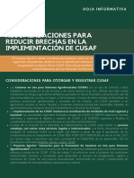AgroFor Recomendaciones para Reducir Brechas en La Implementacion de CUSAF - VF