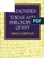 19722925 0827602553 David Hartman Maim on Ides Torah and Philosophic Quest Jewish Publications Society