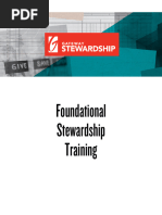 2) Foundational Stewardship Training Packet PDF