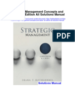 Instant Download Strategic Management Concepts and Cases 1st Edition Ali Solutions Manual PDF Full Chapter