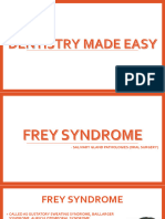Frey Syndrome II Gustatory Sweating II Auriculotemporal Syndrome