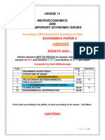 Grade 11 Microeconomics & Contemporary Economic Issues Essays 2023