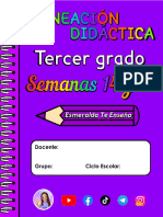 ? 3° S14-S15 - PLANEACIÓN DIDÁCTICA ? Esmeralda Te Enseña ?