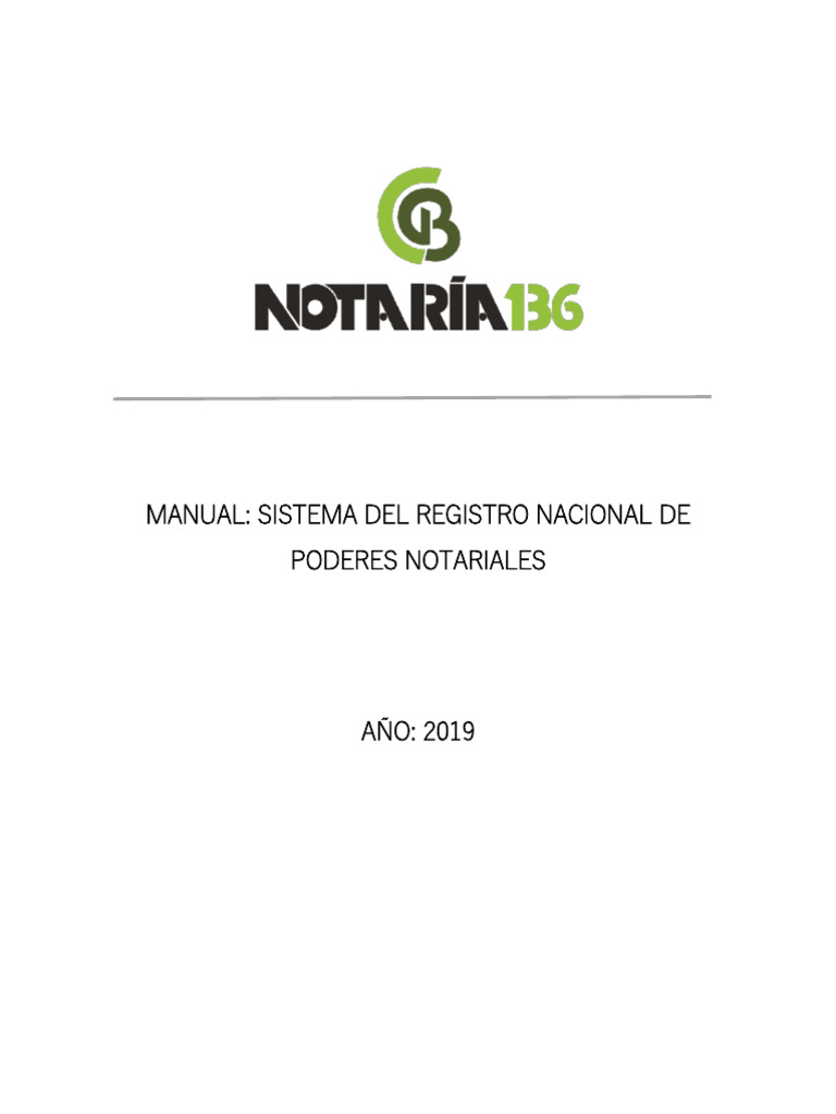 Manual RENAP: Registro Notarial 2019 | PDF | Archivo de computadora ...