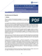 Sentencia N.° 2019-01-171111 Del 29 de Abril de 2019: Consideraciones Del Despacho 1. Hechos