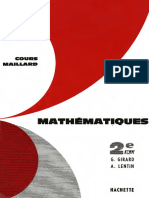 Maillard Mathématiques Classes de Seconde Hachette 1961