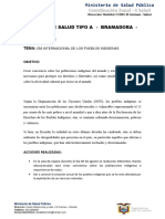 Dia Internacional Del Pueblo de Indigenas